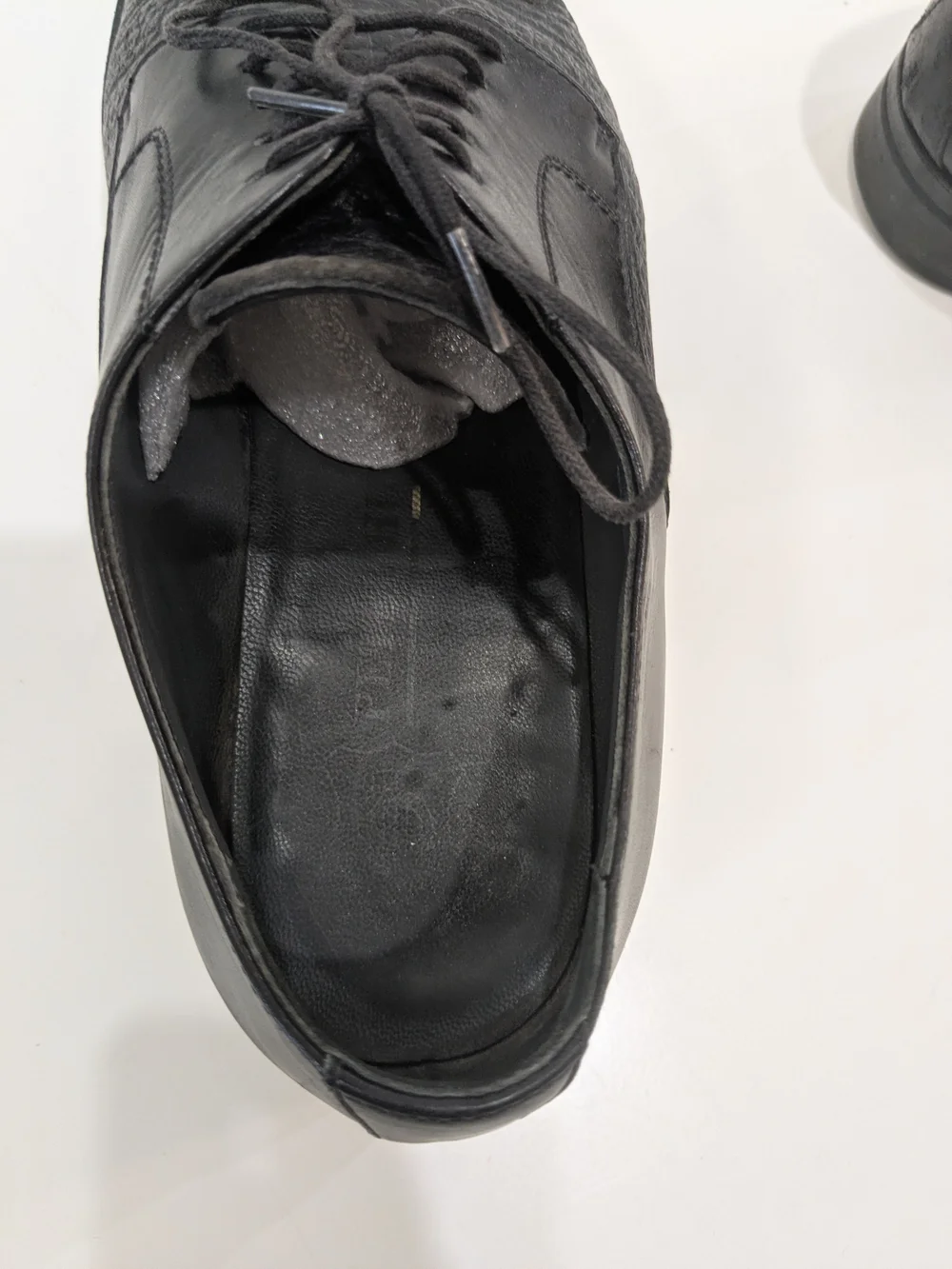 Black Leather Mixed Texture Cap Toe Derby Dress Shoes Men's Vibram Soles Grained